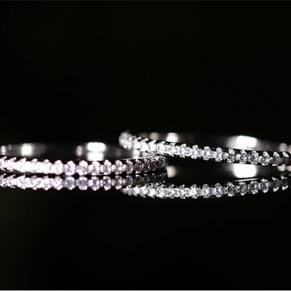 Classic Silver Stackable Eternity Ring - Picture 6 of 7